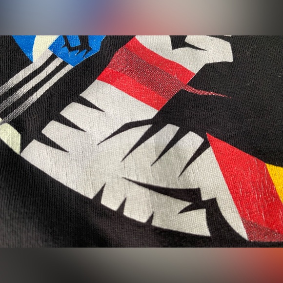 X-MEN Rare T-shirt MARVEL superhero black Wolverine, Storm, Colossus, Rogue L-XL - Picture 6 of 9